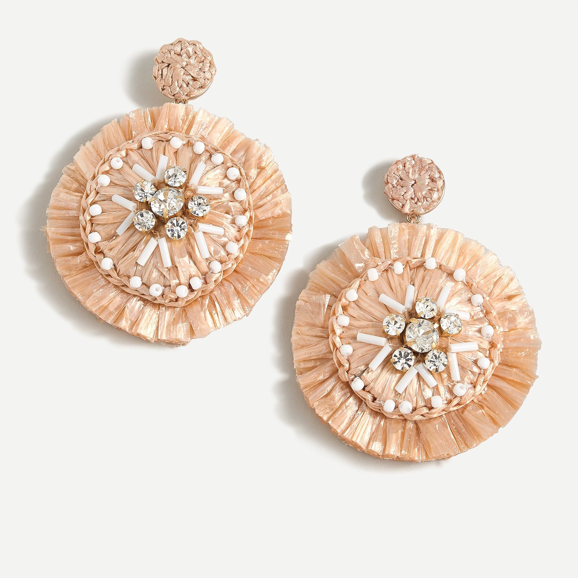 Sparkle raffia statement earrings | J.Crew US