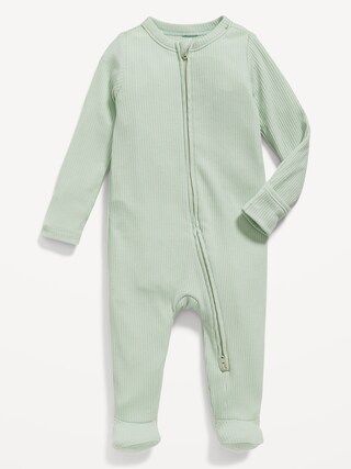 Unisex 2-Way-Zip Sleep & Play Footed One-Piece for Baby | Old Navy (US)