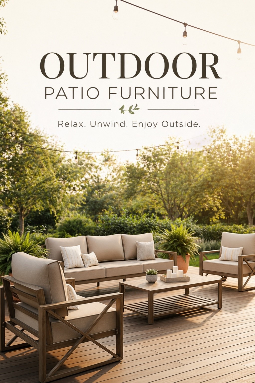 Outdoor patio furniture that instantly upgrades your space 💕 perfect for creating a cozy, neutral outdoor setup for summer nights, morning coffee, or hosting. I love the clean wood frame and soft cushions… it just makes your whole patio feel pulled together.

#LTKFinds #PatioFurniture #OutdoorPatioFurniture #OutdoorLiving #PatioDecor #BackyardIdeas #OutdoorFurniture #SummerPatio #BackyardDecor #PatioInspo #OutdoorDecor #SummerStyle #HomeFinds #NeutralHomeStyle

#LTKHome