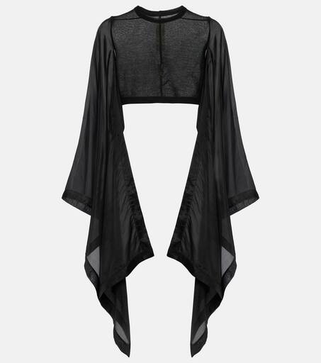 Caped cotton cropped top | Mytheresa (US/CA)
