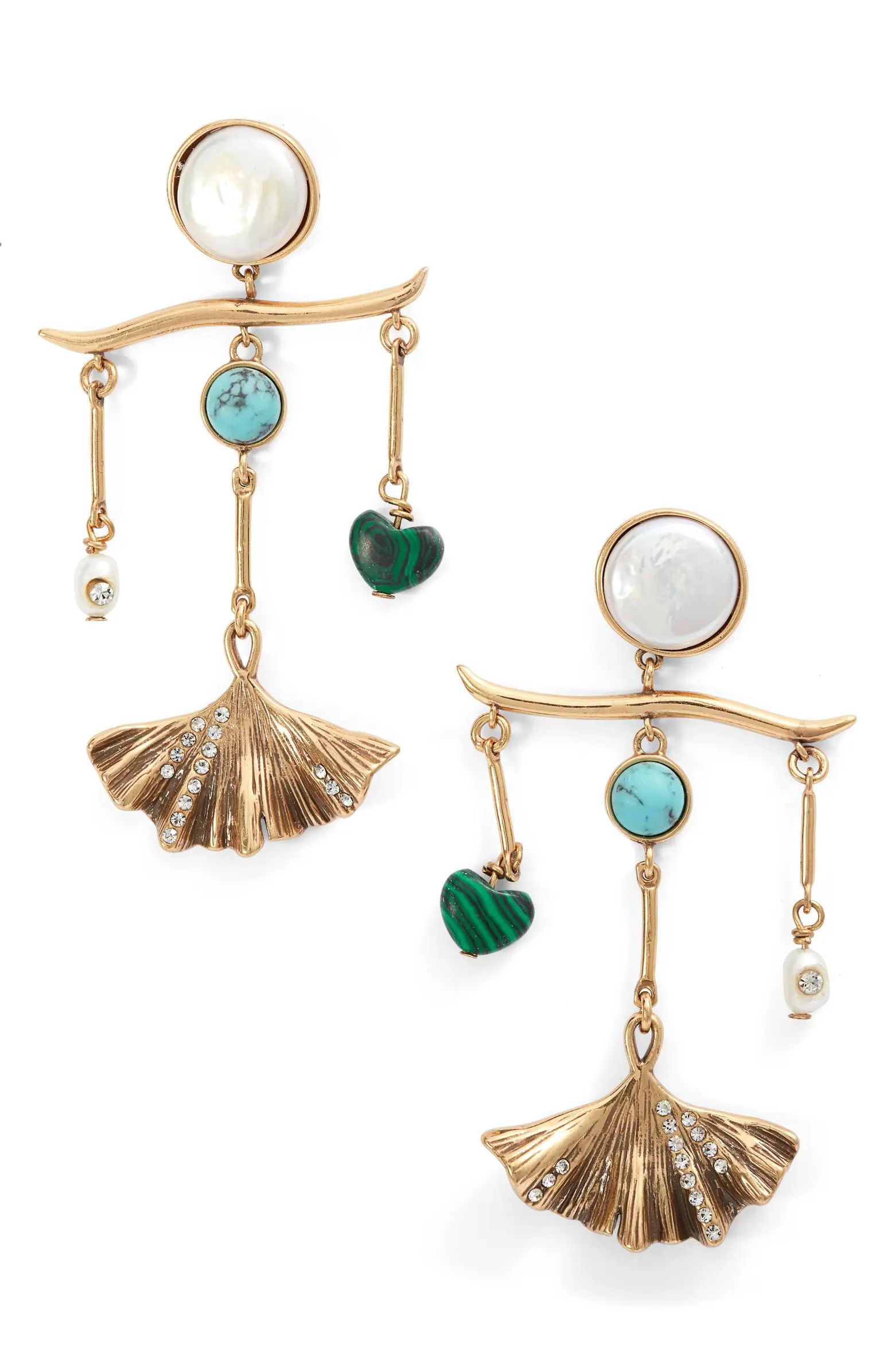 Mignonne Gavigan Gingko Lux Charm Drop Earrings | Nordstrom | Nordstrom