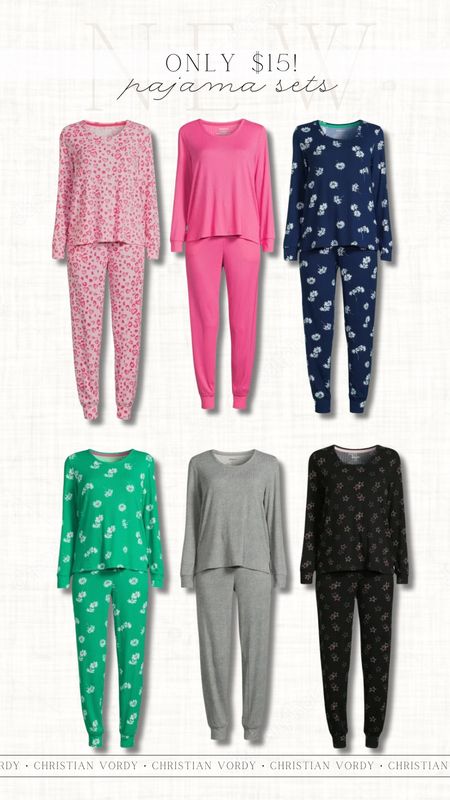 $15 pajama sets for spring, my favorite, Walmart

#christianblairvordy 

#spring #pajamas #set #walmart

#LTKSeasonal #LTKover40 #LTKstyletip