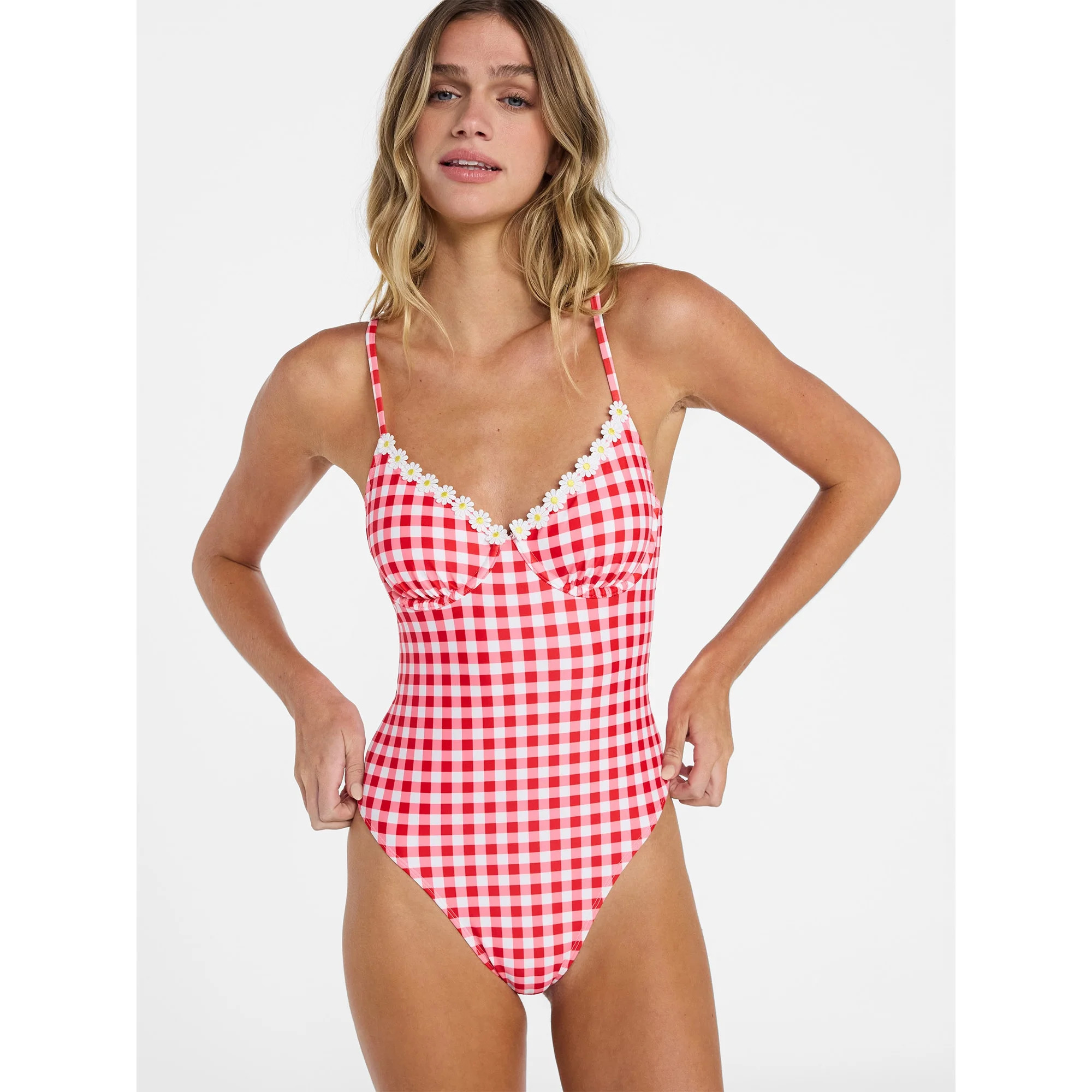 No Boundaries Underwire One-Piece Swimsuit, Women's XXS-XXL | Walmart (US)