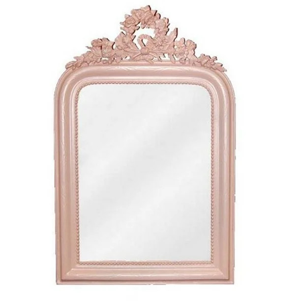 Wreath Powder Puff Pink Decorative Mirror - Walmart.com | Walmart (US)