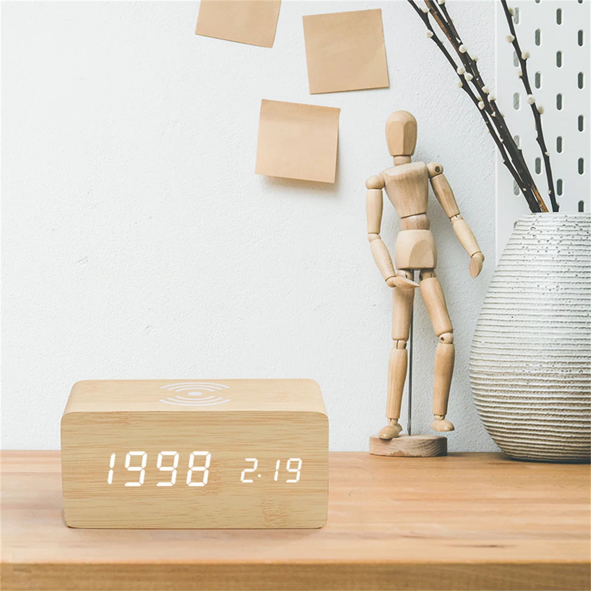 Digital Electric Tabletop Clock with Alarm in | Wayfair North America