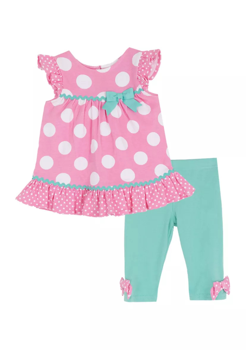 Baby Girls Polka Dot Legging Set | Belk