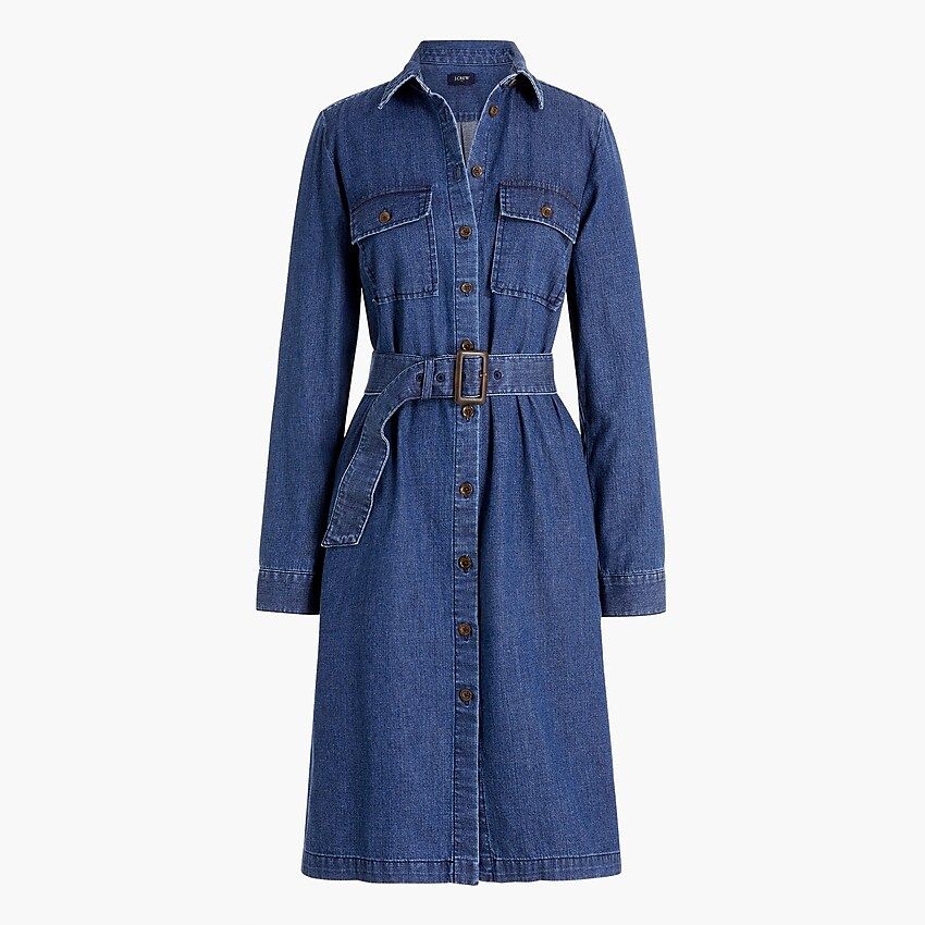 Chambray utility shirtdressItem BA822 
 
 
 
 
 There are no reviews for this product.Be the firs... | J.Crew Factory