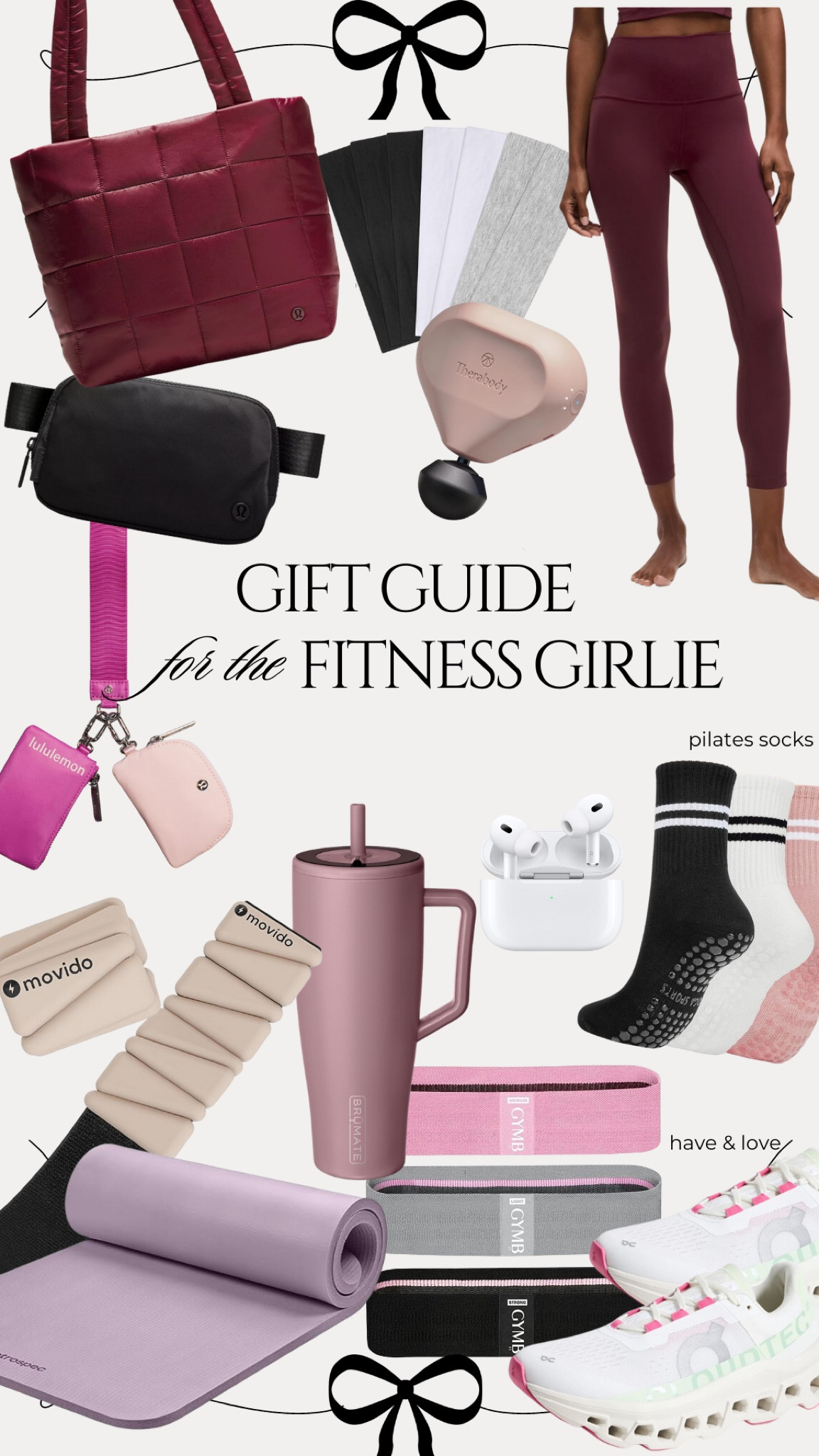 Gift guide for the fitness and Pilates girlie 🩷 

#LTKGiftGuide #LTKActive #LTKHoliday