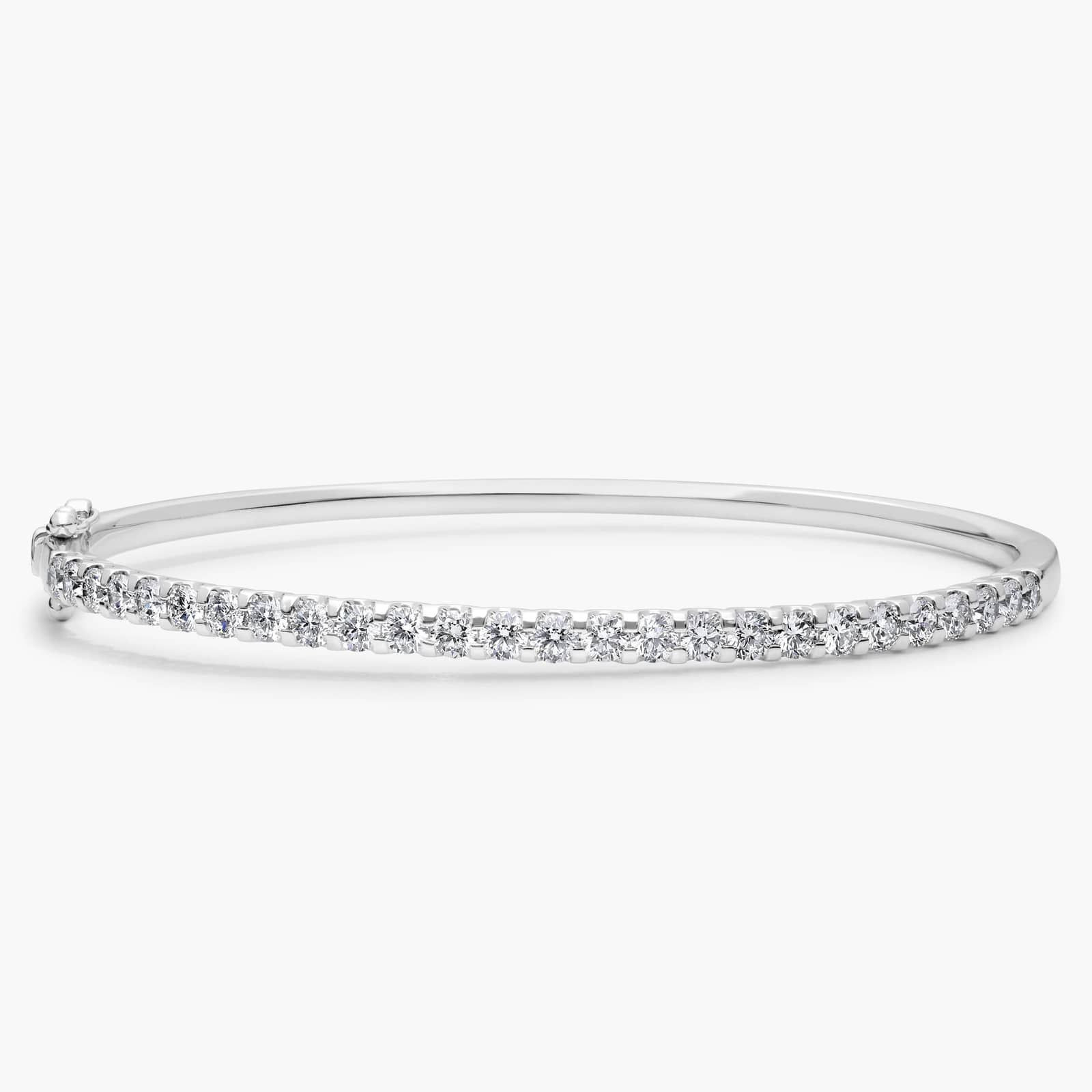 Luna Diamond Bangle in 14k White Gold (2 ct. tw.) | Blue Nile