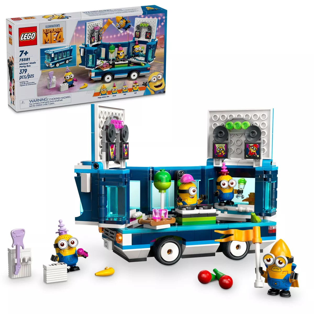 LEGO Despicable Me 4 Minions' Music Party Bus 75581 | Target