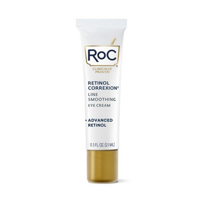 RoC Retinol Correxion Line Smoothing Anti-Aging Wrinkle Eye Cream for Dark Circles & Puffy Eyes - 0.5 fl oz | Target