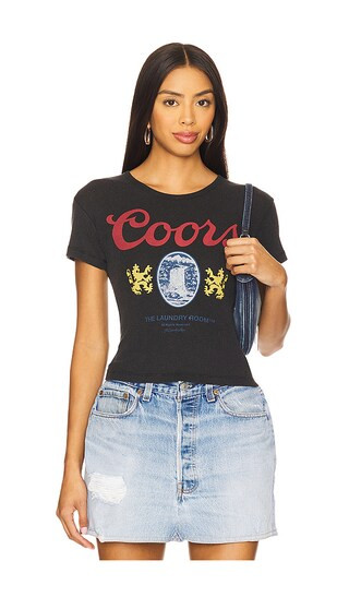 Coors Original Baby Tee in Black Snow | Revolve Clothing (Global)