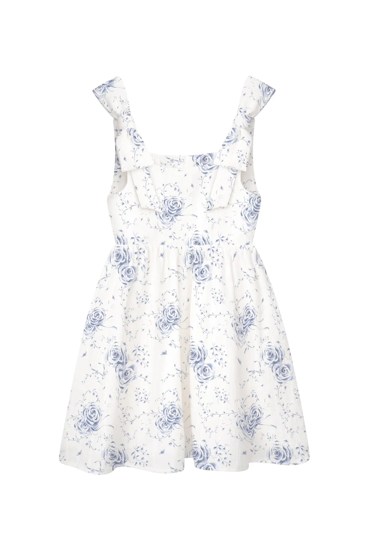 The Elizabeth Girl Dress - Blue Heirloom Floral by Floraison | Support HerStory