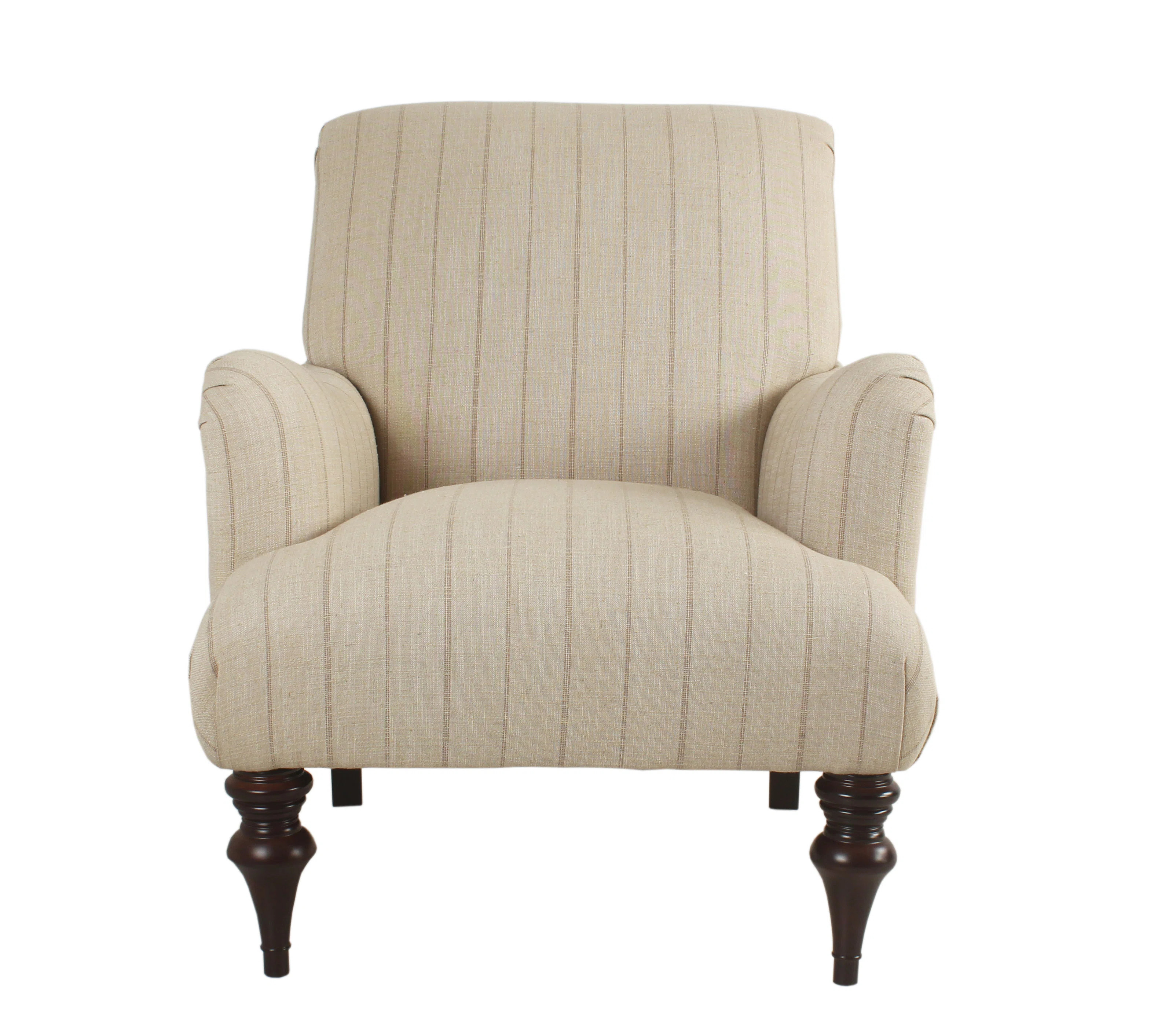 SEAT4U Jillian Classic High Back Linen Fabric Upholstered Armchair | Wayfair | Wayfair North America