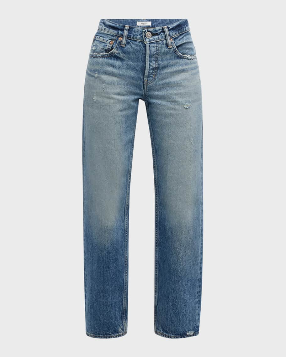 Trigg Straight Low-Rise Jeans | Neiman Marcus