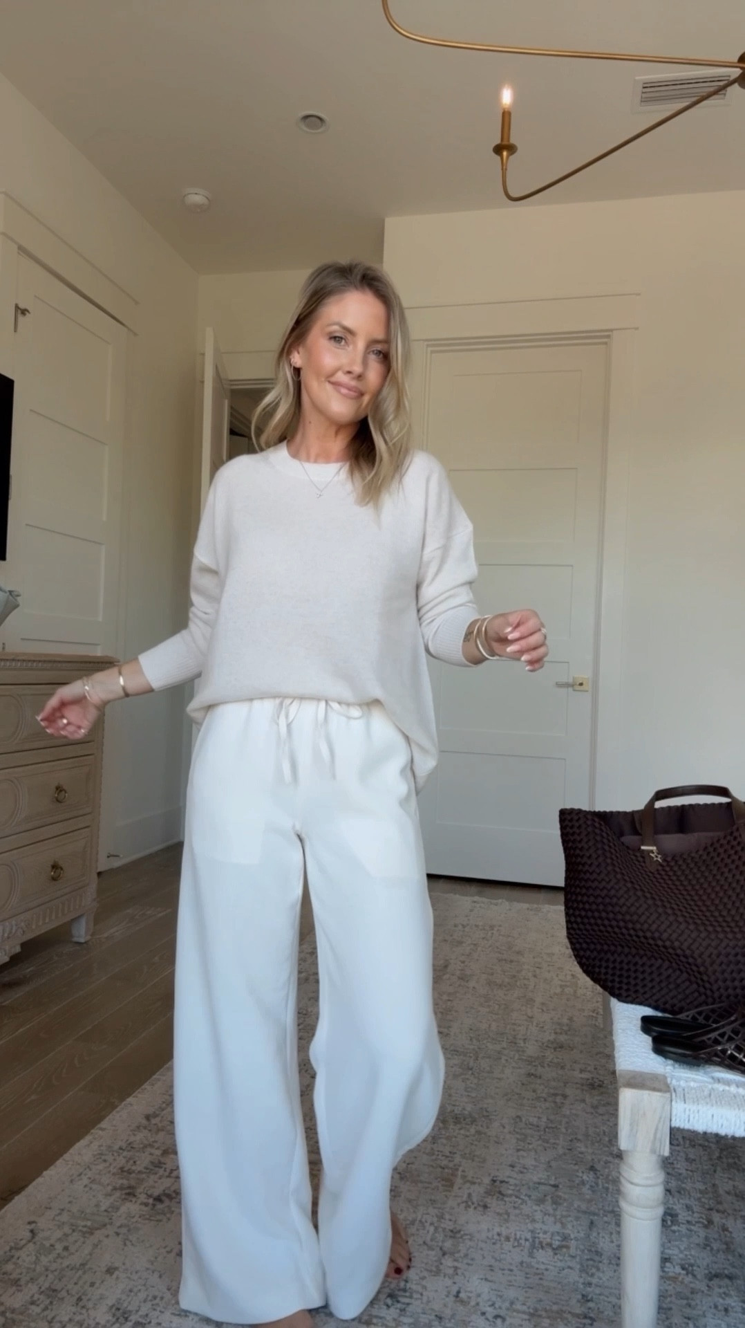 Today’s travel outfit ✈️
XS sweater / XS Regular pants / Jelly shoes run true to size 🤎

#LTKOver40 #LTKTravel #LTKStyleTip