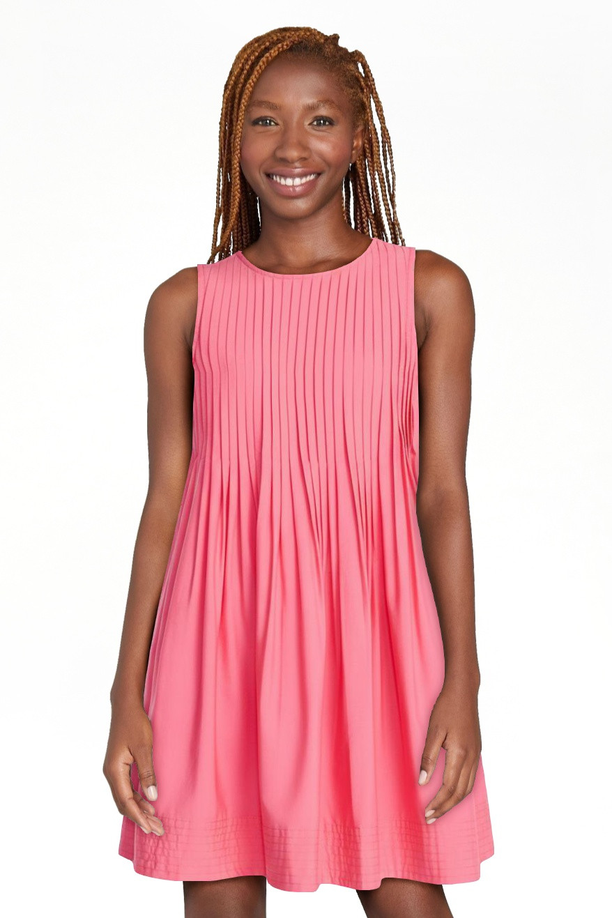 Free Assembly Women's Sleeveless Pleated Mini Dress, Sizes XS-XXL | Walmart (US)