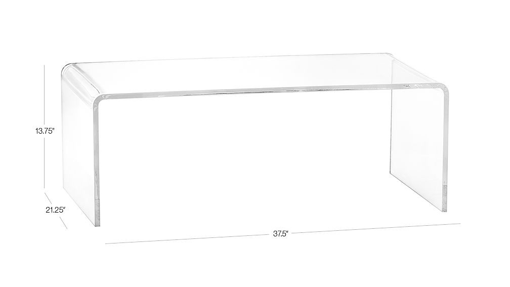 peekaboo acrylic coffee table | CB2