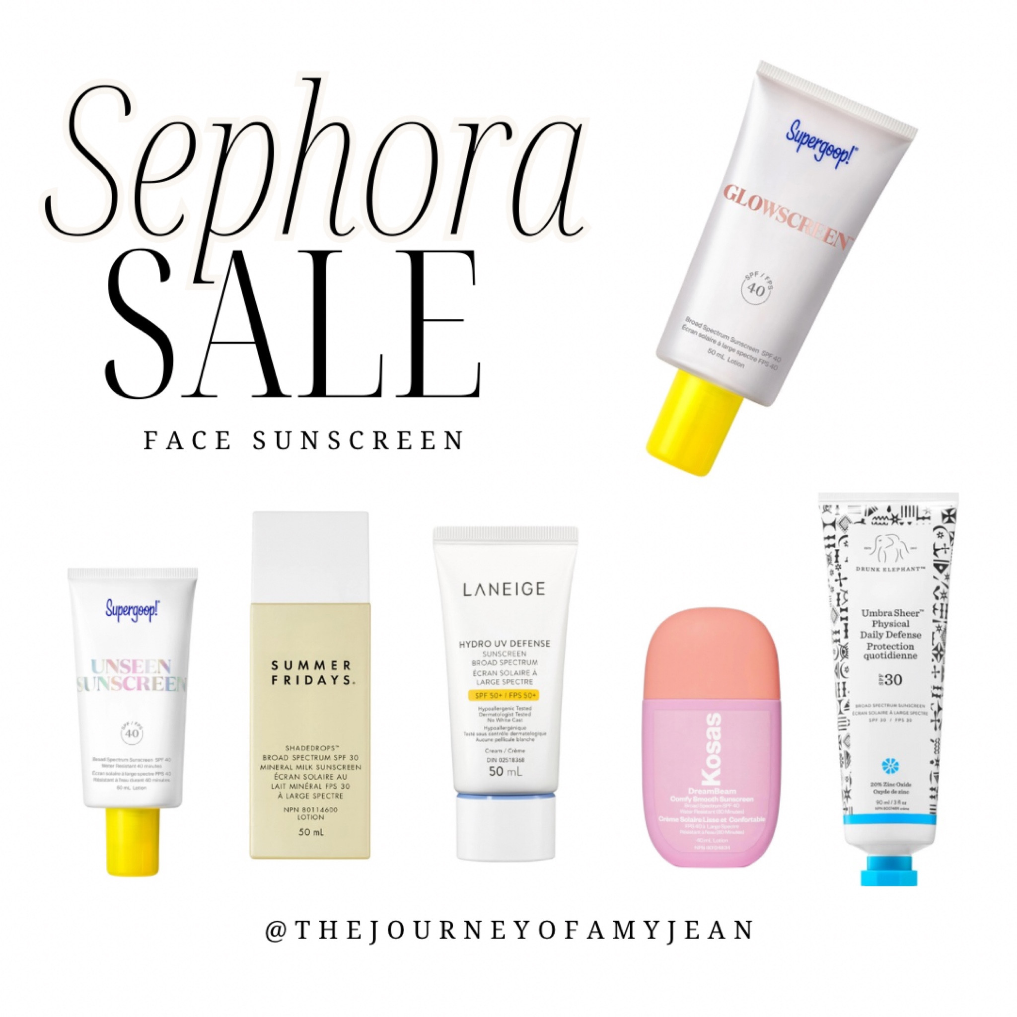 Now is the perfect time to stock up on face sunscreen for spring and summer! Use code YAYSAVE at Sephora to get SPF just in time for spring weather! 

#LTKxSephora #LTKbeauty #LTKfindsunder50
