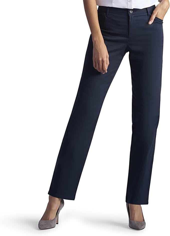 Lee Women's Relaxed Fit All Day Straight Leg Pant | Amazon (US)