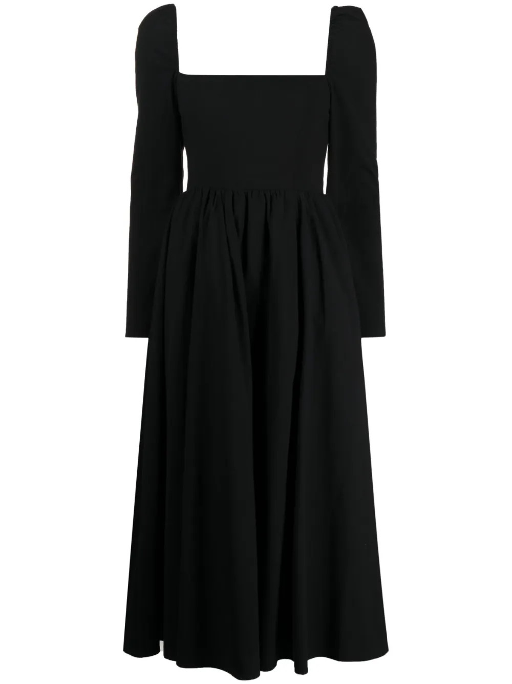Elly square-neck midi dress | Farfetch Global