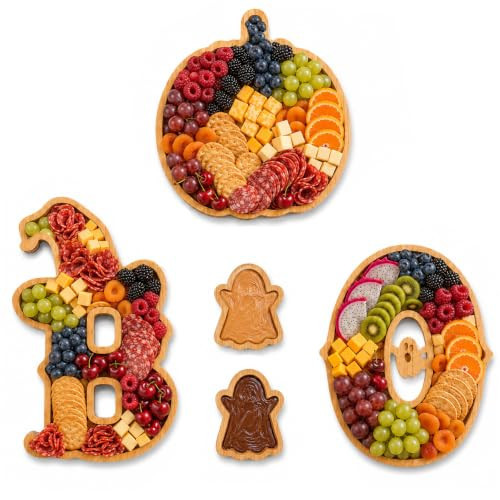 5 Pcs Halloween Charcuterie Board Halloween Party Serving Trays Gift Favors | Amazon (US)