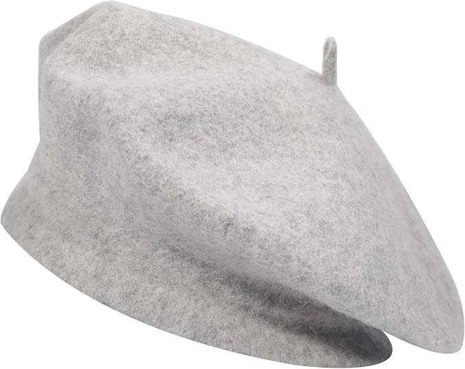 ZLYC Wool French Beret Hat Solid Color Beret Cap for Women Girls | Amazon (US)