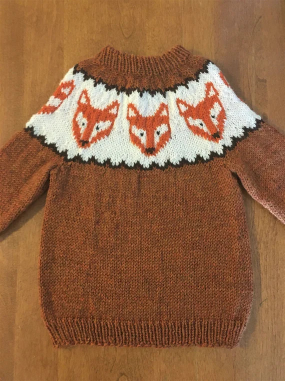 Ladies Fox Sweater Adult Sweater Ladies Sweater Fox - Etsy | Etsy (US)