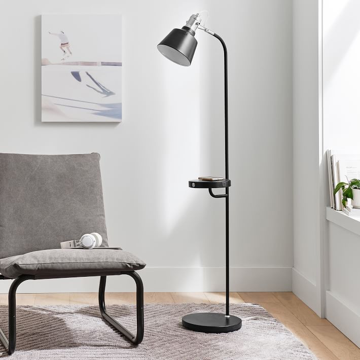 Taylor Wireless Charging Floor Lamp with USB | Pottery Barn Teen