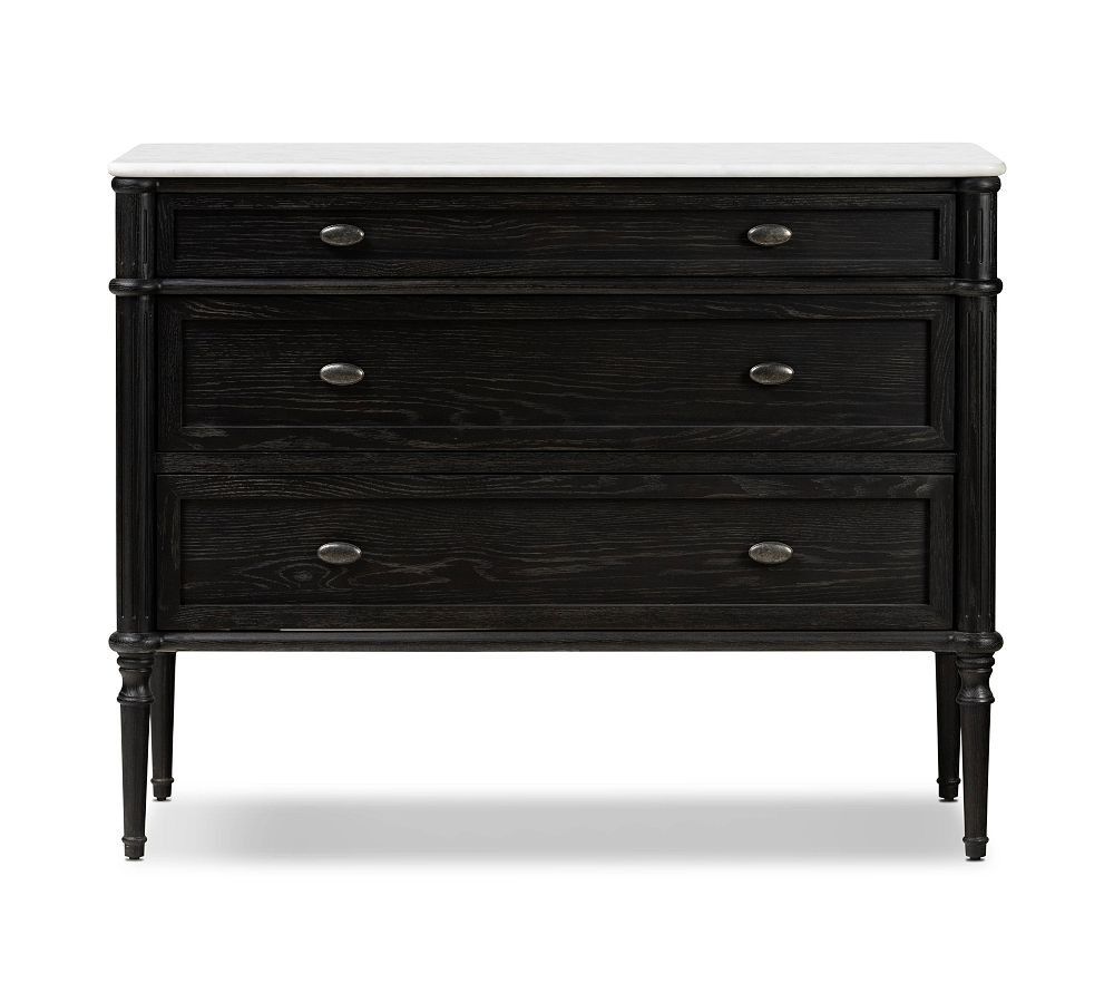 Hugo 3-Drawer Marble Chest (44") | Pottery Barn (US)