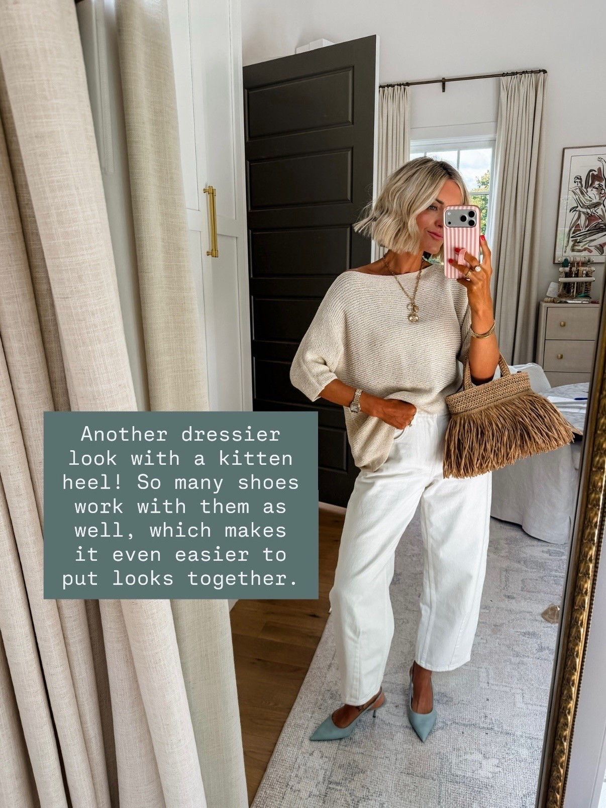 I love how adding a heel can elevate any pair of jeans! This look would be great for a date night! Wearing S/4.

Loverly Grey, Zara, Target find, Target fashion, white barrel jeans, white barrel denim

#LTKootd #LTKSeasonal