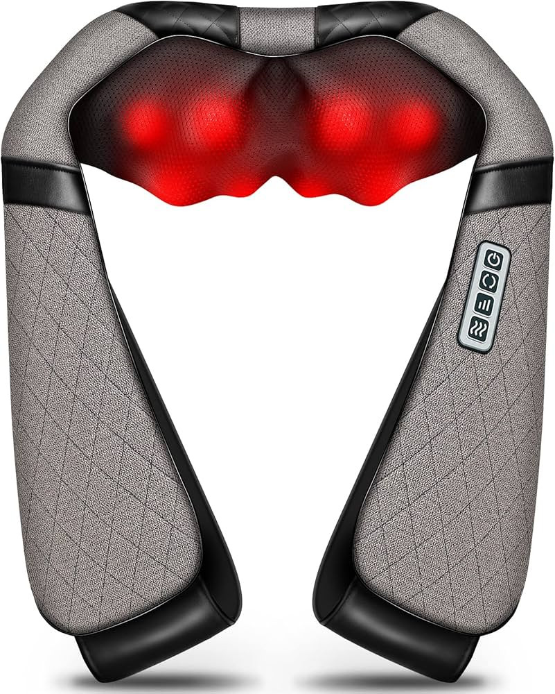 Shiatsu Electric Neck Back Massager Pillow 3D Kneading with Heat For Shoulder, Lower Back, Foot, ... | Amazon (US)