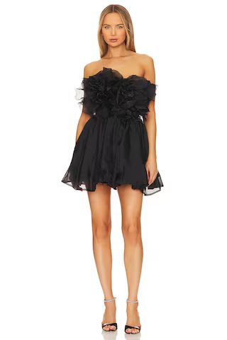 Bardot Fleurette Mini Dress in Black from Revolve.com | Revolve Clothing (Global)