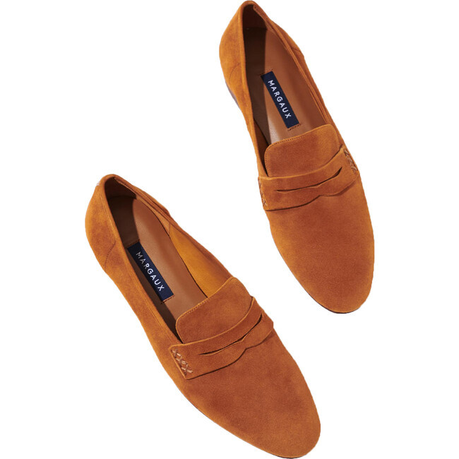Margaux | The Women's Penny Shoes, Caramel Suede (Tan, Size US 11/ EU 42) | Maisonette | Maisonette