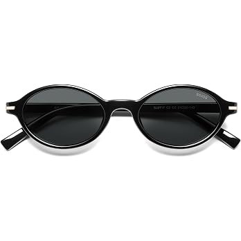 SOJOS Small Oval Polarized Sunglasses Womens Mens SJ2717 | Retro 90s Y2k Trendy Stylish Sunnies 2... | Amazon (US)
