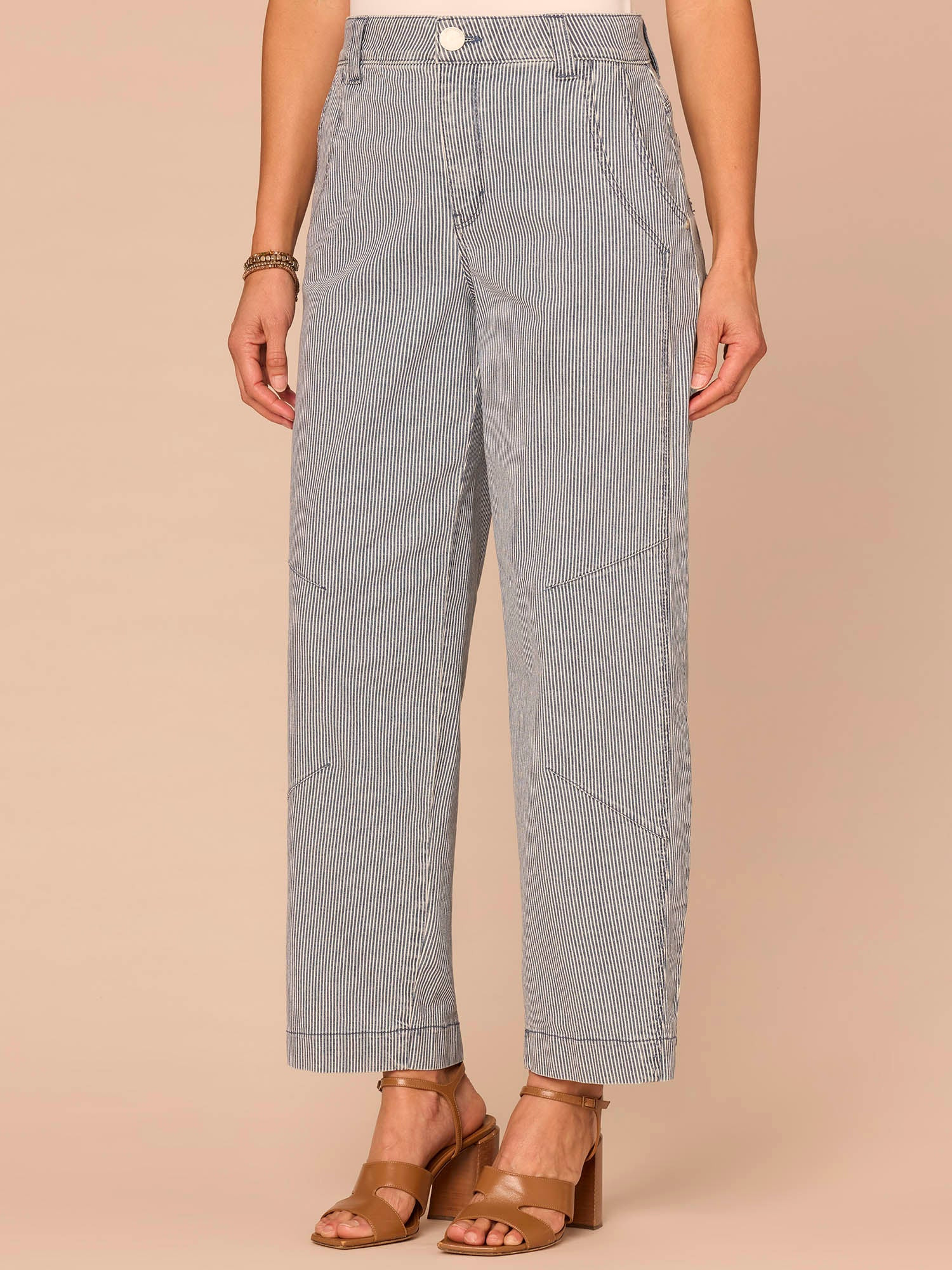 “Ab”solution® Skyrise Dart Panel Relaxed Barrel Leg Jean with Snap Hem | Democracy Clothing