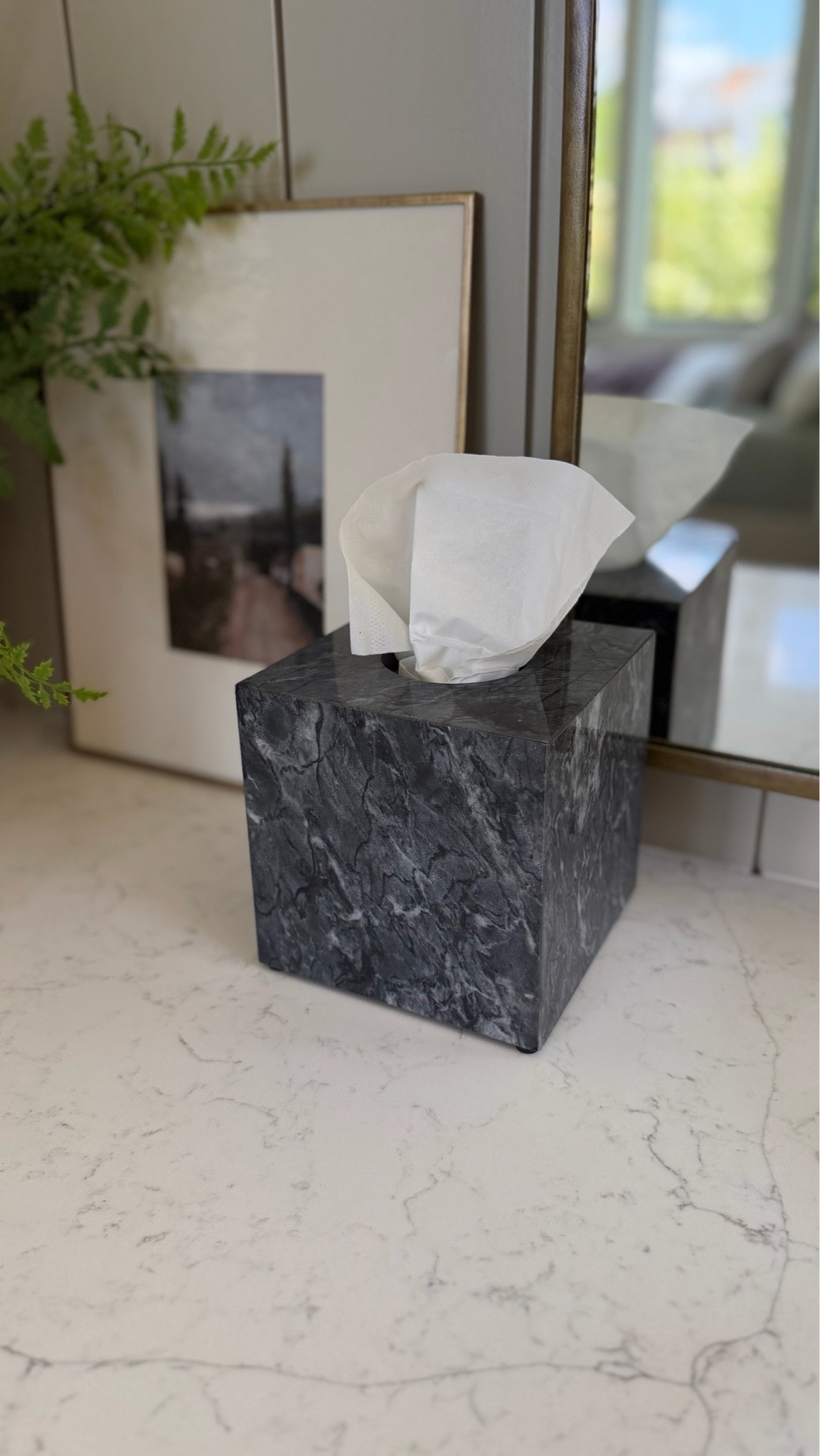 The prettiest stone tissue box cover! Real natural marble cover with an open bottom, and sturdy structure. A new Amazon favorite I can’t stop talking about!

#LTKHome #LTKSaleAlert