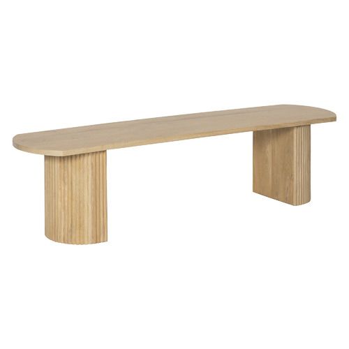 Temple & Webster Anika Mango Wood Dining Bench | Temple & Webster AU