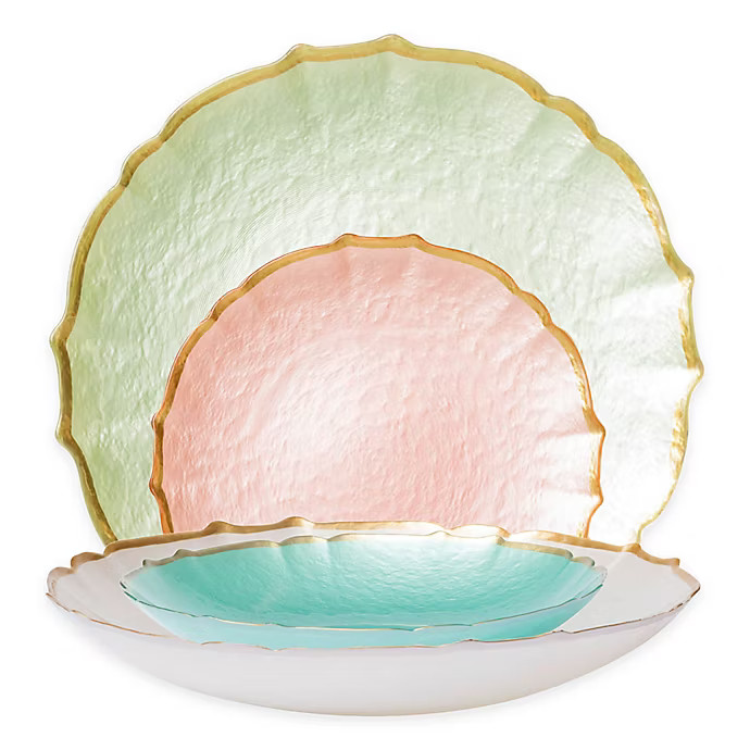 viva by VIETRI Pastel Glass Dinnerware Collection | Bed Bath & Beyond | Bed Bath & Beyond