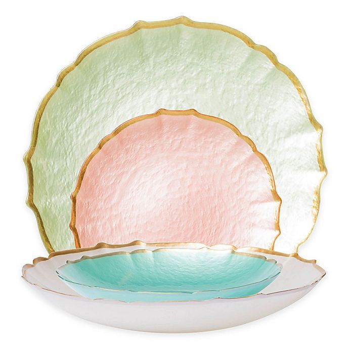 viva by VIETRI Pastel Glass Dinnerware Collection | Bed Bath & Beyond | Bed Bath & Beyond