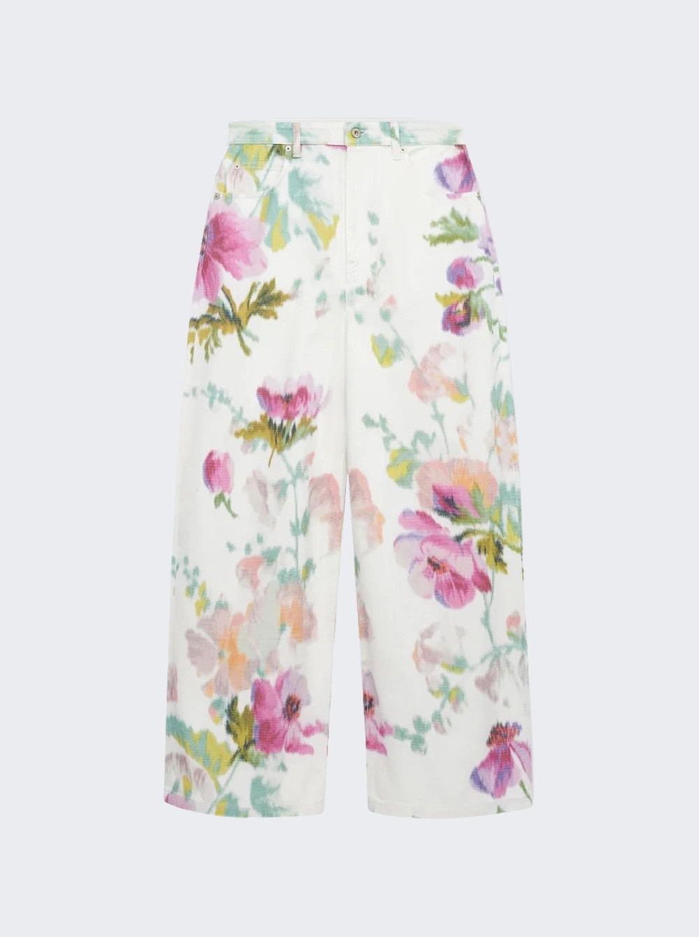 Floral Print Jeans White  | The Webster | The Webster