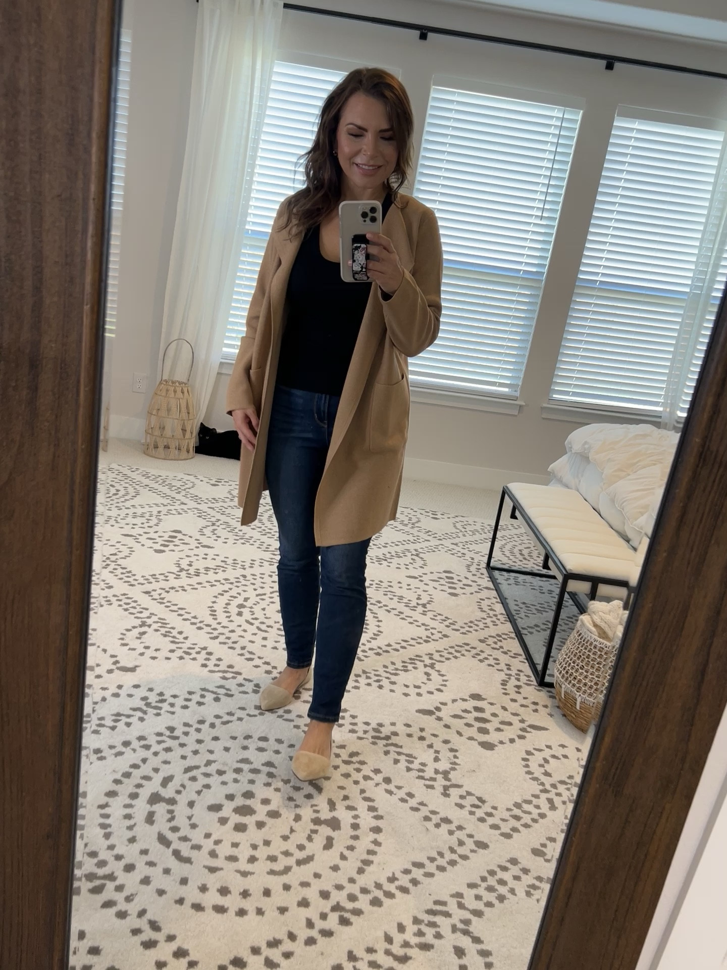 Fall is here which means it’s time to bust out the cardigans and flats! I’m wearing a small. The entire outfit fits true to size  #fallfashion #jcrew #suedeflats #neutralfashion

#LTKshoecrush #LTKunder100
