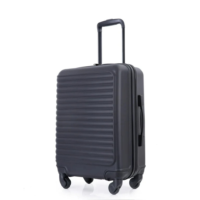 Travelhouse Hardshell Carry on Luggage 20" Lightweight Hardside Suitcase with Spinner Wheels.(Bla... | Walmart (US)