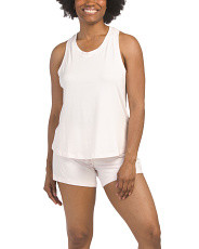 2pc Pima Cotton Blend Moment Tank Shorty Pajama Set | TJ Maxx