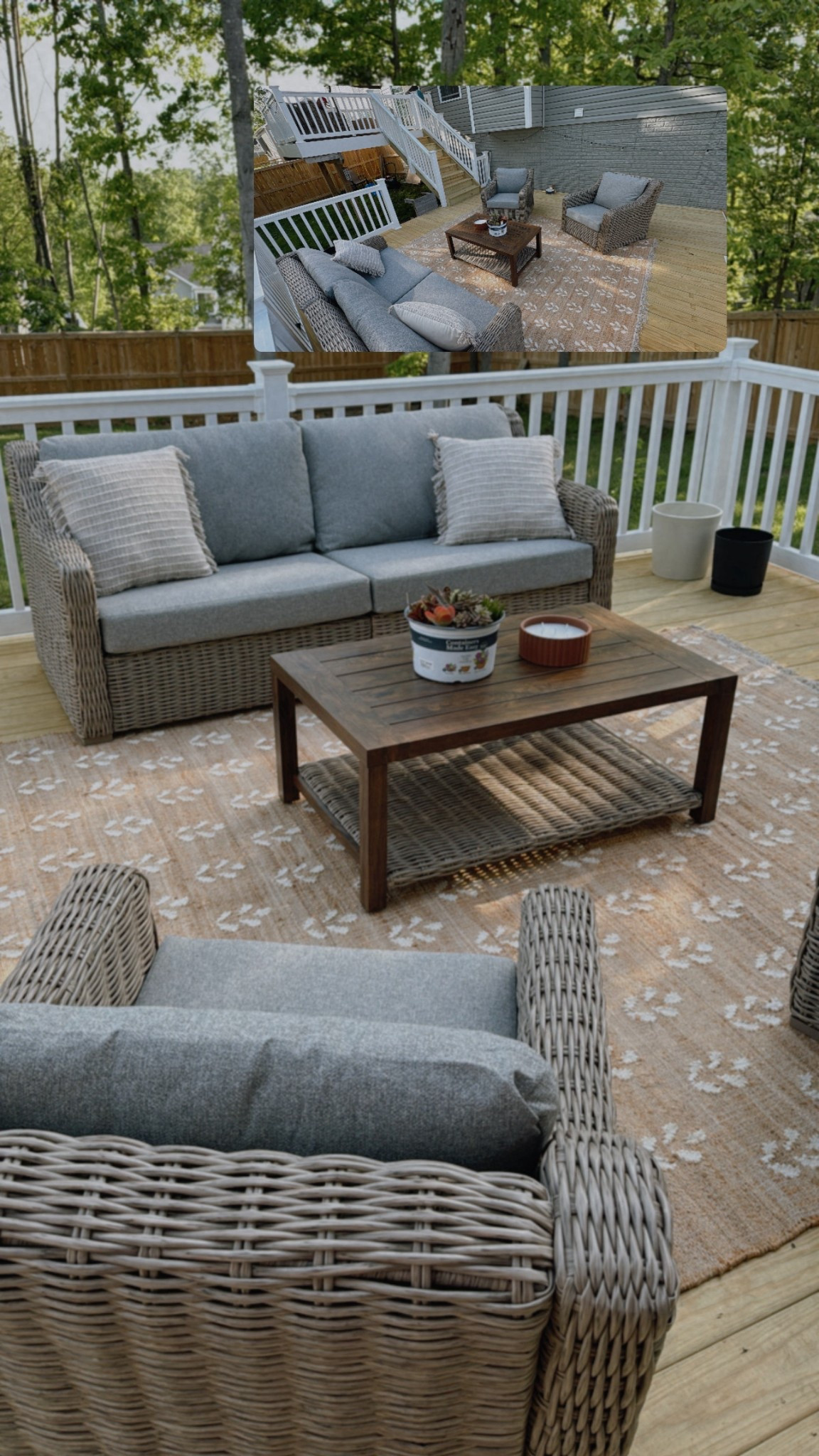 The lower patio, we decided to make a family area, lots of room to play and hang out with friends 🌞

Patio furniture, sale, outdoor furniture 

#LTKSeasonal #LTKSaleAlert #LTKHome
