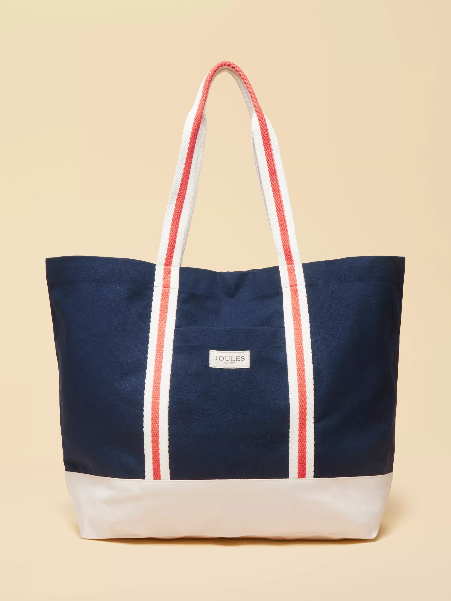Joules Promenade Canvas Tote Bag, Navy | John Lewis (UK)