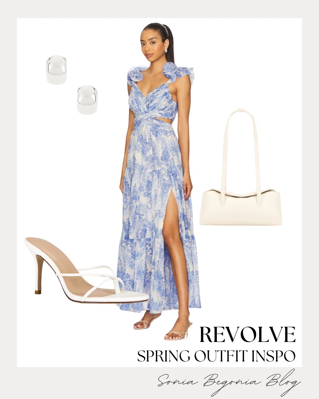 Floral, Frills, & Spring Skies! 🦋

Step into spring with this dreamy, high-slit maxi dress that perfectly captures the romantic aesthetic. I am obsessed with the ruffled shoulder details and the airy blue floral print that feels so fresh for the season.

I’ve paired this statement dress with minimalist white accessories to keep the look light: strappy heeled sandals, a sleek structured shoulder bag, and chunky silver hoop earrings. It’s the ultimate polished ensemble for a garden party or a sunny brunch! ✨

#OOTD
#SpringFashion
#RevolveMe
#FloralMaxi
#BlueAndWhite
#GardenPartyStyle
#SummerOutfit
#StrappyHeels
#SpringStyle
#FeminineAesthetic
#LTKInspo
#VacationStyle
#Revolve
#WeddingGuestOutfit
#OutfitInspo


#LTKWedding #LTKspring #LTKootd