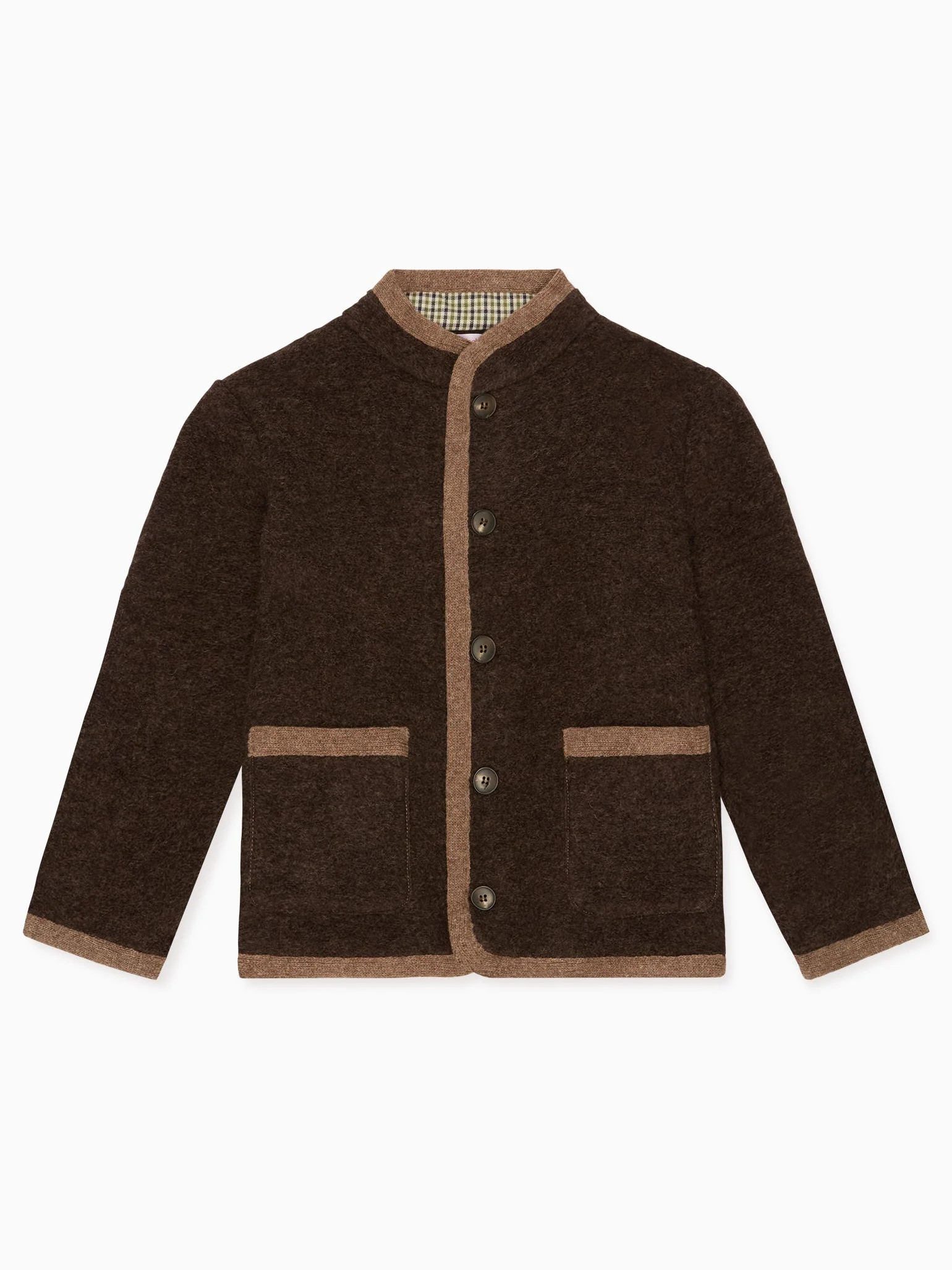 Chocolate Brown Lorenzo Boy Jacket | La Coqueta (US)