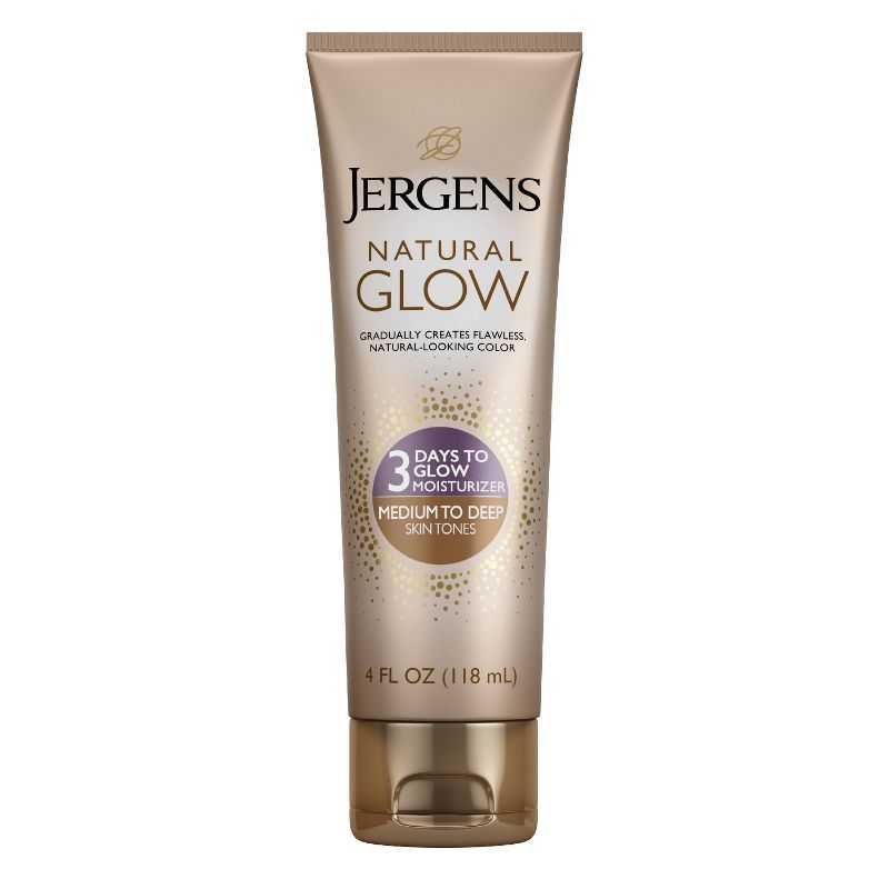 Jergens Natural Glow 3 Days To Glow Moisturizer, Self Tanner Lotion, Medium To Deep Sunless Tanne... | Target