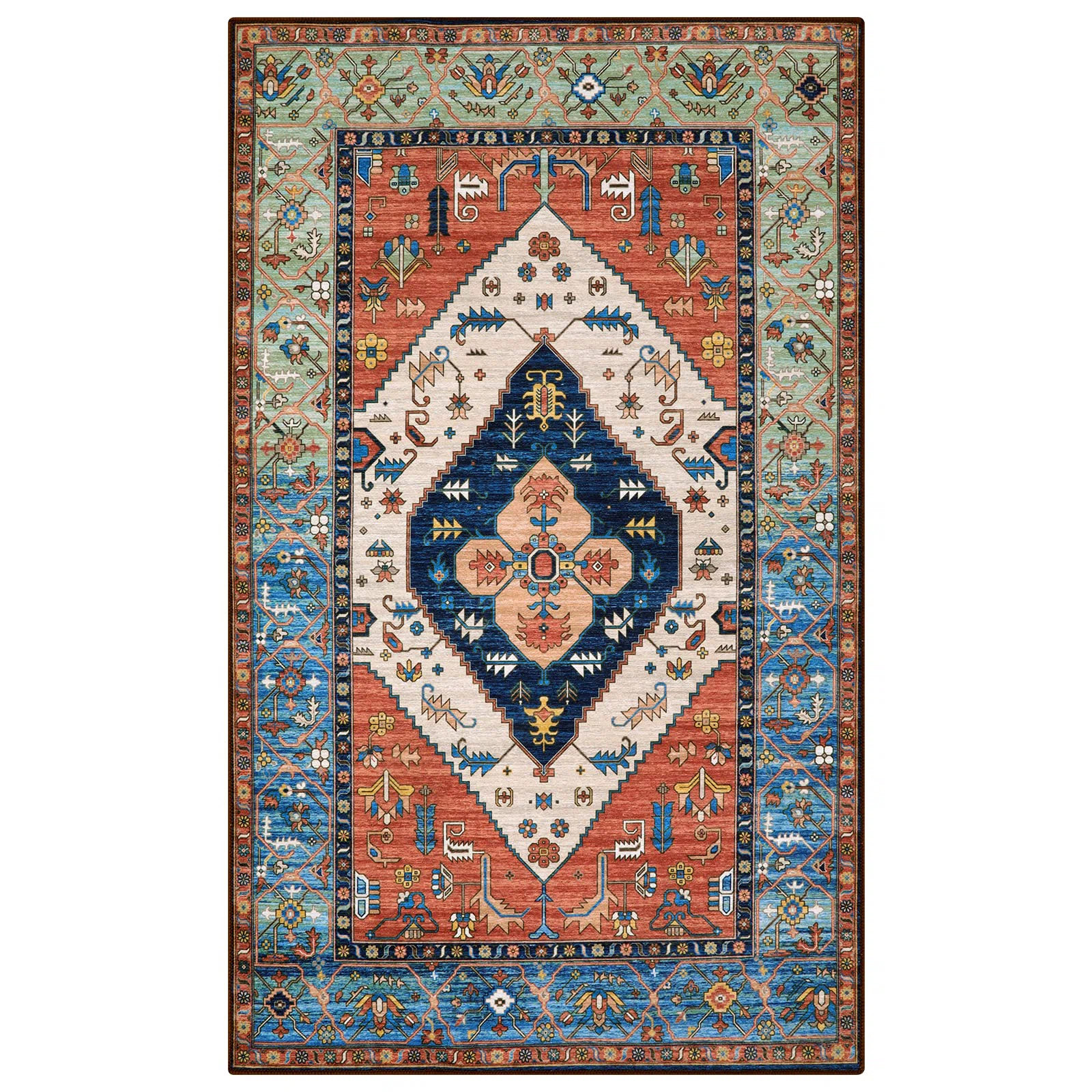 Bungalow Rose Secondino Area Rug with Non-Slip Backing | Wayfair | Wayfair North America